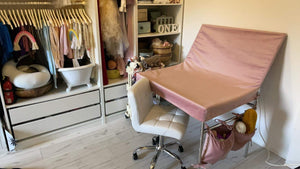 Foldable Newborn Posing Table - Velour