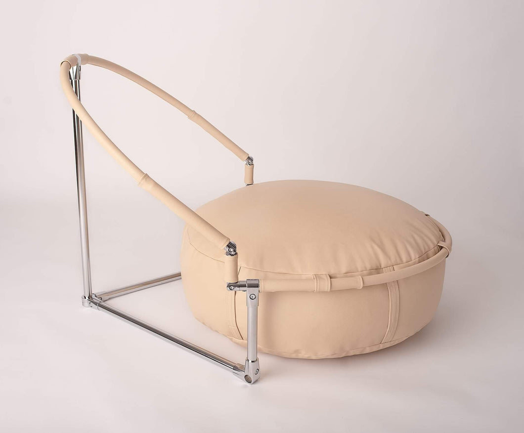 Beanbag with Built-In Backdrop Stand - Eco Leather, Travel Size