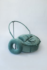 Beanbag with Built-In Backdrop Stand - Velour, Travel Size