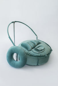 Beanbag with Built-In Backdrop Stand - Velour, Travel Size