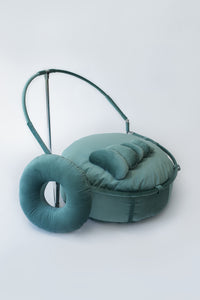 Beanbag with Built-In Backdrop Stand - Velour, Travel Size