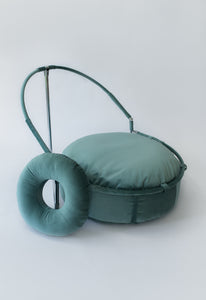 Beanbag with Built-In Backdrop Stand - Velour, Travel Size