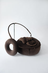 Beanbag with Built-In Backdrop Complete Set - Velour, Travel Size