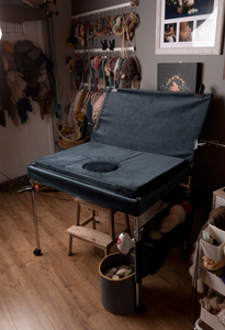 Foldable Newborn Posing Table - Velour