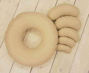Beanbag with Built-In Backdrop Complete Set - Eco Leather, Travel Size